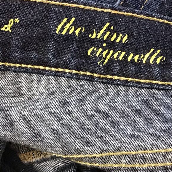 NEW 7 For All Mankind 7FAM The Slim Cigarette Straight Leg Dark Wash Jeans 24 - Picture 8 of 11